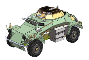 Armortek 1/6 scale Sd.Kfz. 222 armoured car kit, render