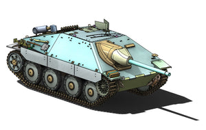 Dessin de conception 3D du kit Hetzer Armortek à l'échelle 1:6